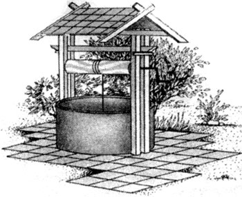 Шахтный колодец на садово-огородном участке